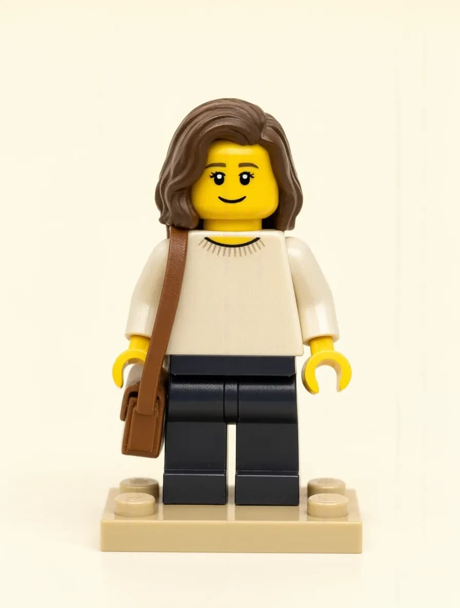 Result · Your portrait as a minifigure-style character