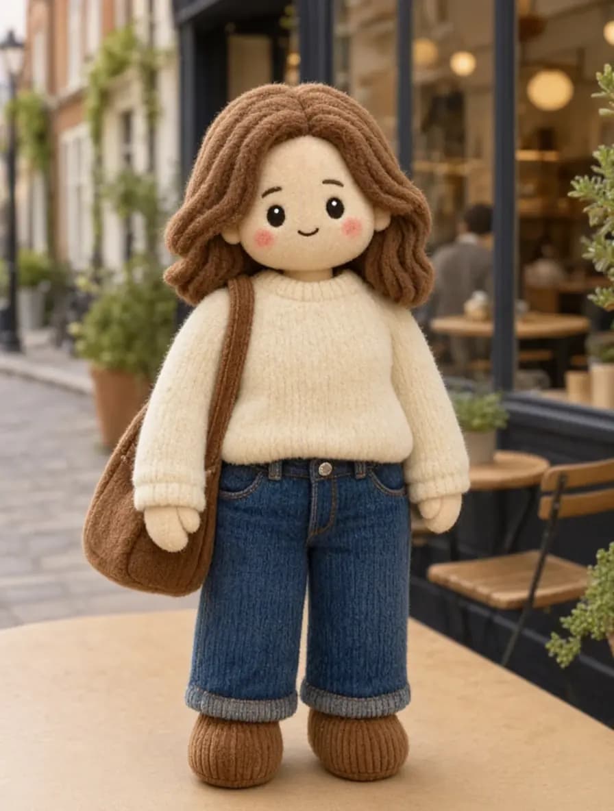 Result · A plush character based on your portrait