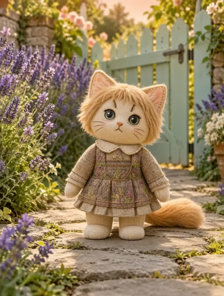 Result · Imagine your cat as a sewn cloth toy