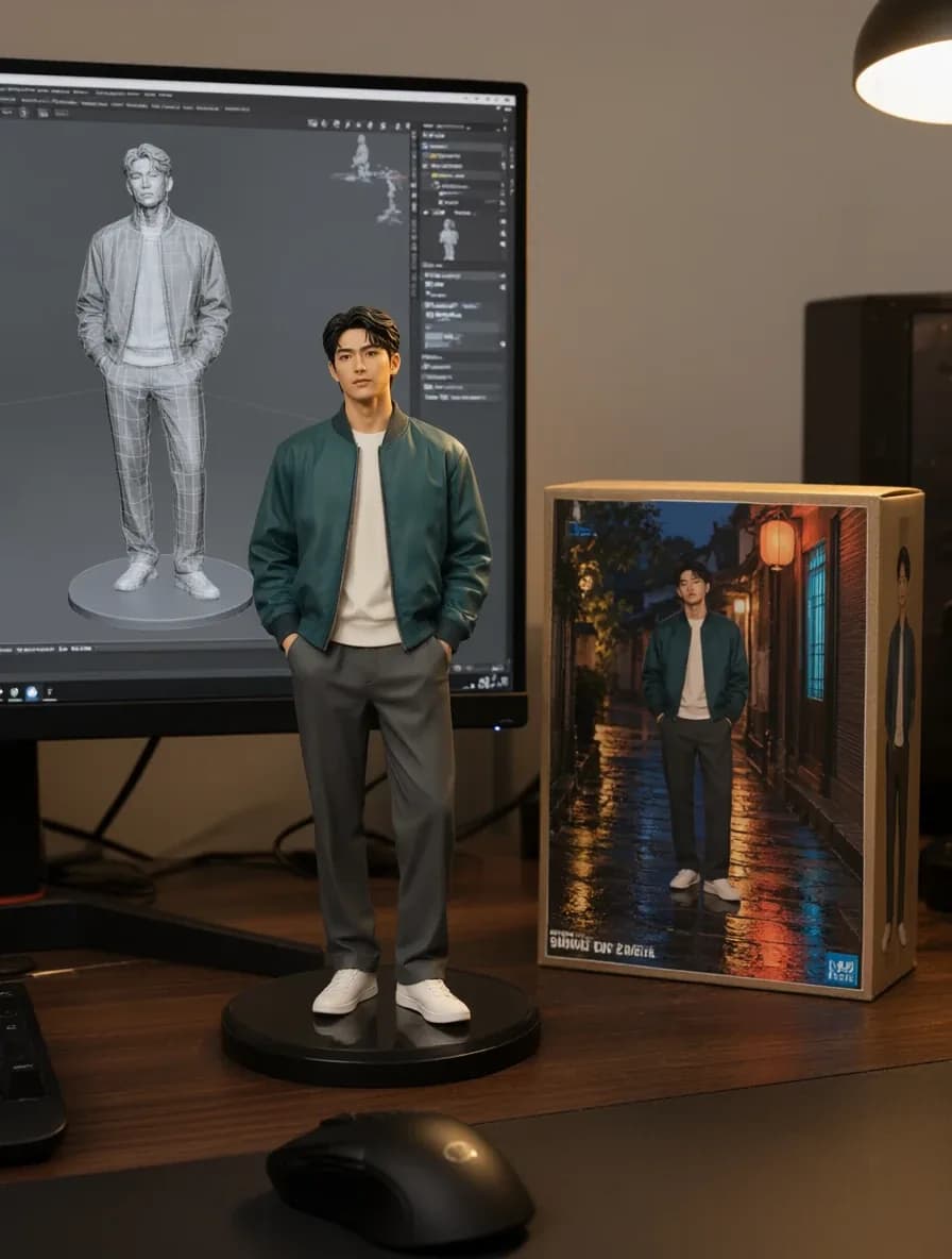 Result · Give a night portrait a collectible look