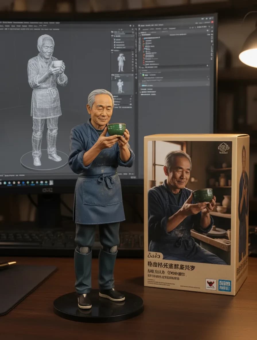 Result · Make a figure concept from a craft portrait