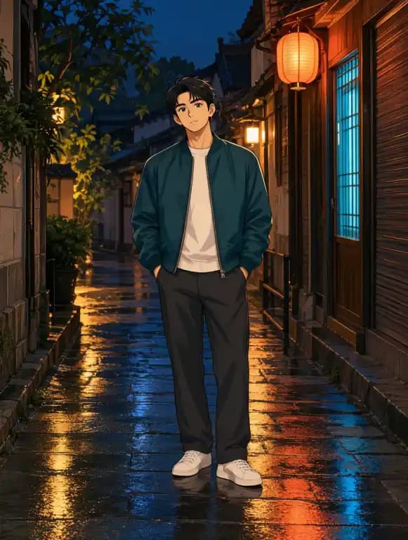 Ergebnis · Nachtporträts mit Anime-Look