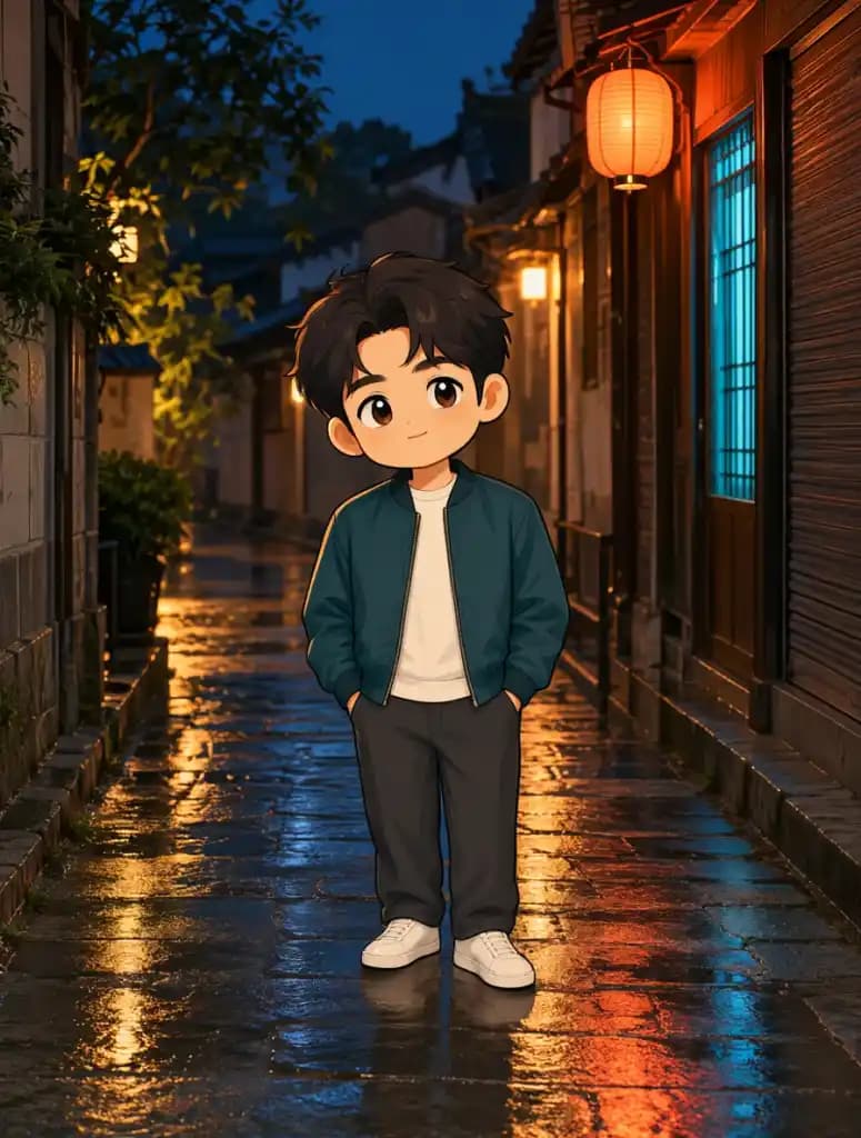 Result · Full-Body Chibi Characters with Outfit Details